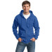 Port & Company Tall Essential Fleece Full-Zip Hooded Sweatshirt. PC90ZHT