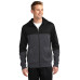 Sport-Tek Tech Fleece Colorblock Full-Zip Hooded Jacket. ST245