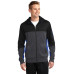 Sport-Tek Tech Fleece Colorblock Full-Zip Hooded Jacket. ST245