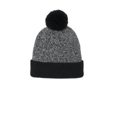 Sport-Tek® Halftime Heather Pom Beanie STC68
