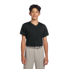 Sport-Tek® Youth PosiCharge® Tough Mesh Full-Button Jersey YST220 Sport-Tek® Youth PosiCharge® Tough Mesh Full-Button Jersey YST220
