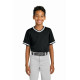 Sport-Tek® Youth Tough Mesh V-Neck Baseball Jersey YST221