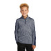 Sport-Tek  Youth PosiCharge  Electric Heather Colorblock 1/4-Zip Pullover. YST397