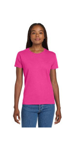 Gildan Women's Ultra Cotton 100% US Cotton T-Shirt. 2000L
