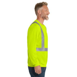 CornerStone ANSI 107 Class 2 Mesh Long Sleeve Tee. CS201 CornerStone ANSI 107 Class 2 Mesh Long Sleeve Tee. CS201