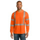 CornerStone ANSI 107 Class 3 Long Sleeve Segmented Tape Hooded Tee CS208 CornerStone ANSI 107 Class 3 Long Sleeve Segmented Tape Hooded Tee CS208