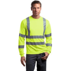 CornerStone - ANSI 107 Class 3 Long Sleeve Snag-Resistant Reflective T-Shirt. CS409 CornerStone - ANSI 107 Class 3 Long Sleeve Snag-Resistant Reflective T-Shirt. CS409
