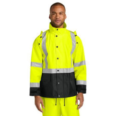 CornerStone ANSI 107 Class 3 Rain Jacket CSJ504 CornerStone ANSI 107 Class 3 Rain Jacket CSJ504