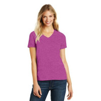 District Women's Perfect Blend CVC V-Neck Tee. DM1190L