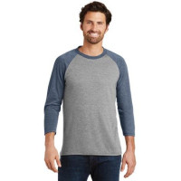 District Perfect Tri 3/4-Sleeve Raglan. DM136 District Perfect Tri 3/4-Sleeve Raglan. DM136