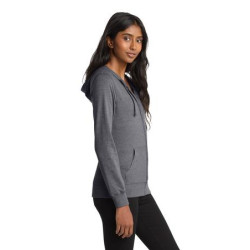 District Women's Fitted Jersey Full-Zip Hoodie. DT2100 District Women's Fitted Jersey Full-Zip Hoodie. DT2100