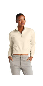 District Women's V.I.T. Fleece 1/2-Zip DT6111 District Women's V.I.T. Fleece 1/2-Zip DT6111