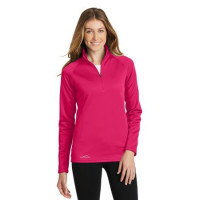 Eddie Bauer Ladies Smooth Fleece 1/2-Zip. EB237 Eddie Bauer Ladies Smooth Fleece 1/2-Zip. EB237
