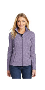 Port Authority Women's Digi Stripe Fleece Jacket. L231