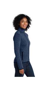 Port Authority Women's Sweater Fleece Jacket. L232