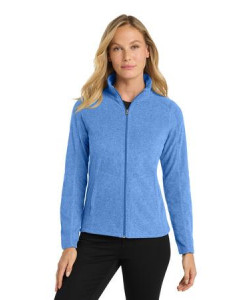Port Authority Women's Heather Microfleece Full-Zip Jacket. L235 Port Authority Women's Heather Microfleece Full-Zip Jacket. L235