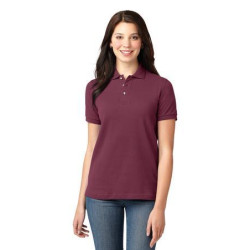 Port Authority Women's Heavyweight Cotton Pique Polo. L420 Port Authority Women's Heavyweight Cotton Pique Polo. L420