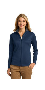 Port Authority Women's Vertical Texture Full-Zip Jacket. L805