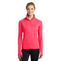 Sport-Tek® Ladies Sport-Wick® Stretch 1/2-Zip Pullover. LST850