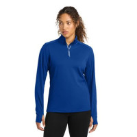 Sport-Tek Ladies Sport-Wick Textured 1/4-Zip Pullover. LST860 Sport-Tek Ladies Sport-Wick Textured 1/4-Zip Pullover. LST860