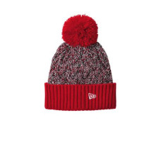 New Era Marled Knit Pom Beanie NE910 New Era Marled Knit Pom Beanie NE910