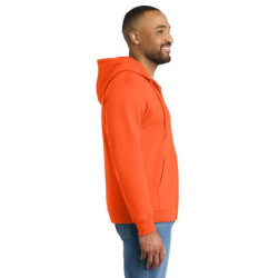 Port & Co Tall Essential Fleece Full-Zip Hooded Sweatshirt. PC90ZHT