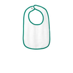 Rabbit Skins Infant Contrast Trim Terry Bib. RS1003