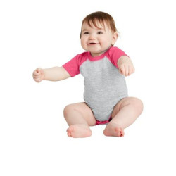 Rabbit Skins Infant Baseball Fine Jersey Bodysuit. RS4430