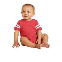 Rabbit Skins Infant Football Fine Jersey Bodysuit. RS4437