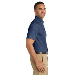 Port & Co Short Sleeve Value Denim Shirt. SP11