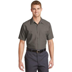 Red Kap Long Size  Short Sleeve Industrial Work Shirt. SP24LONG