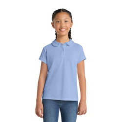 Port Authority Girls Silk Touch Peter Pan Collar Polo. YG503